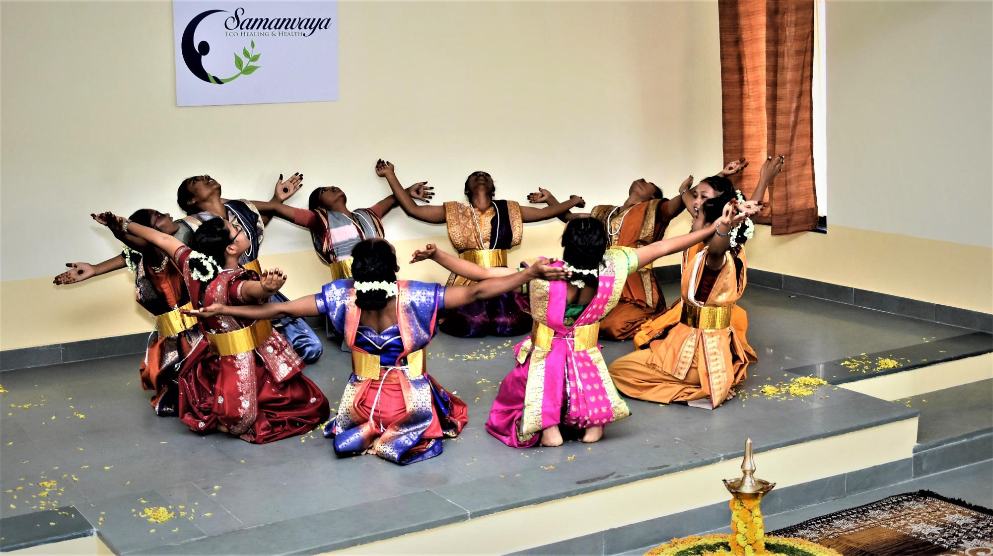 MMS candidates perform a prayer dance at the opening of the centre