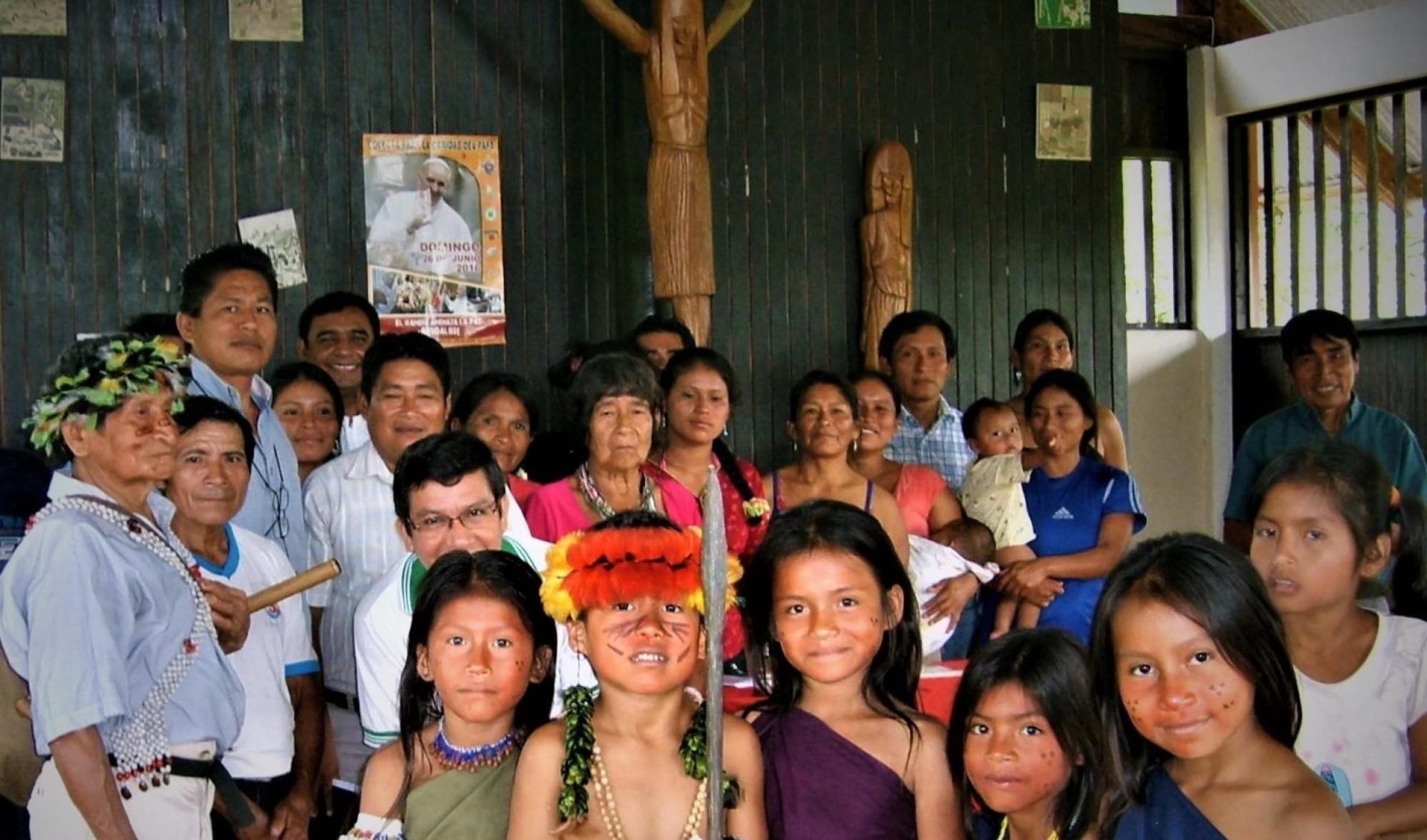 An indigenous community assembles
