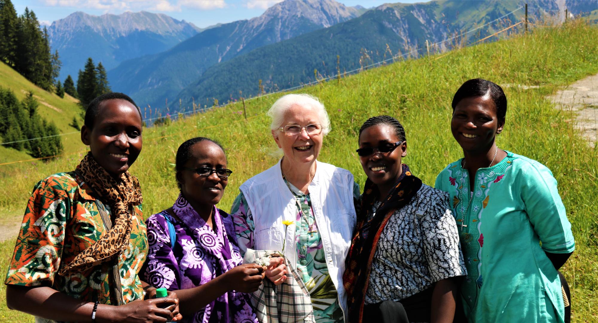 Members near Steg, Anna Dengel's birthplace, in the Tyrol