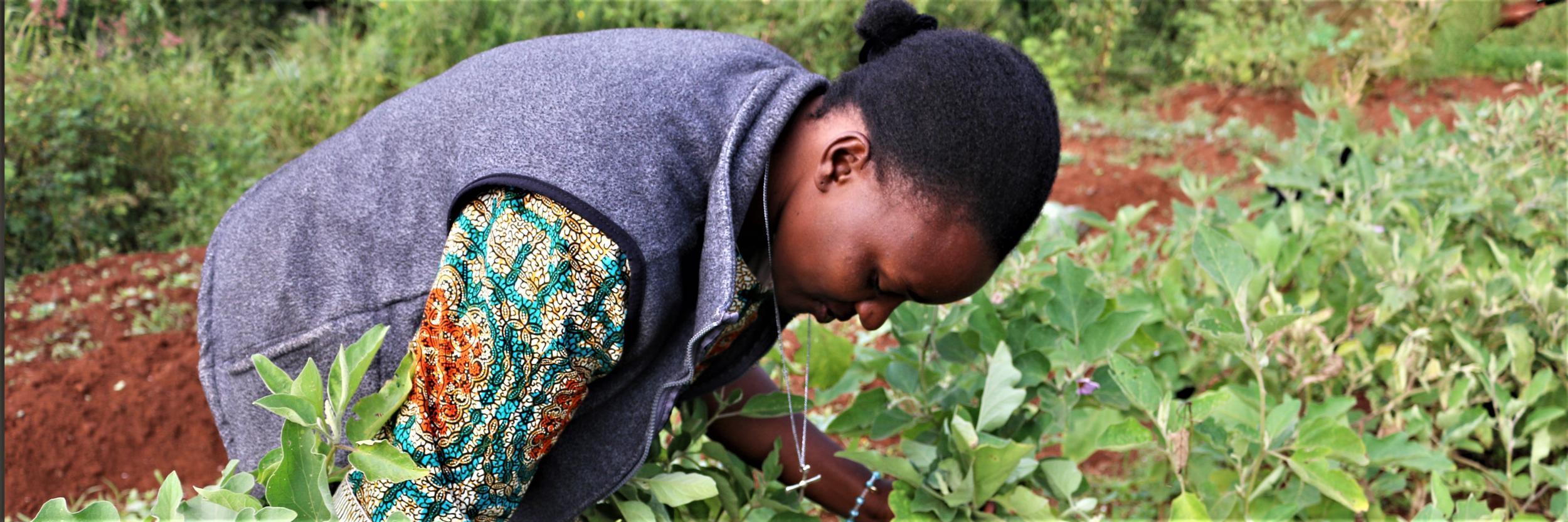 Roselyn in the garden, Tororo