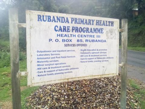 Rubanda Primary Heath Care Programme, South West Uganda