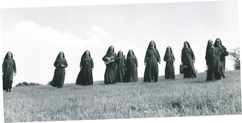 This photo shows the Medical Mission Sisters singing in 1966