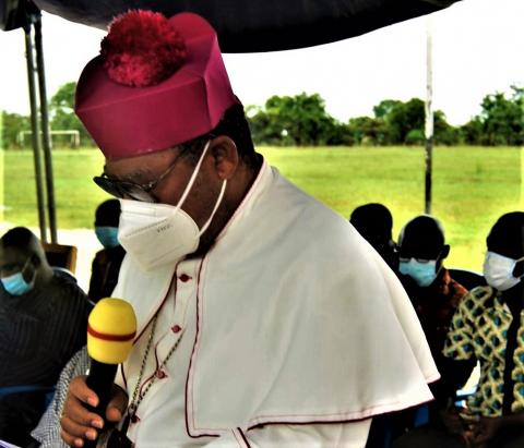 Bishop Peter Paul addresses our guests