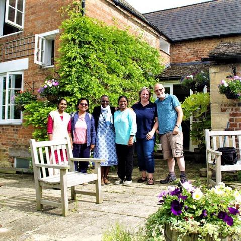 A visit by some of the UK community to Pauline Willis' cottage