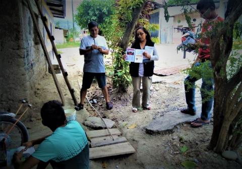 An Associate visits the villages in the Amazon region during recent elections