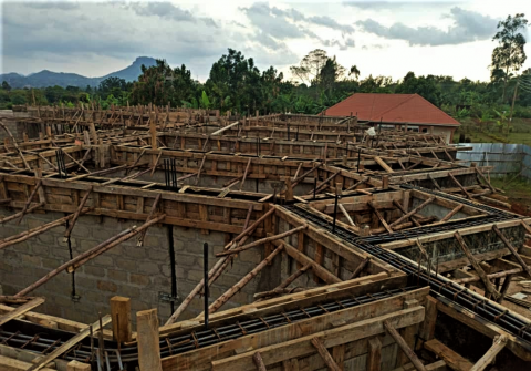 Progress on the construction of the new centre, March 2021