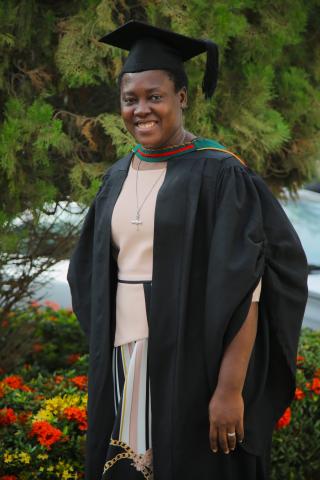 Sister Rita at her graduation ceremony