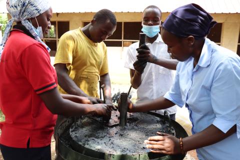 Briquette making