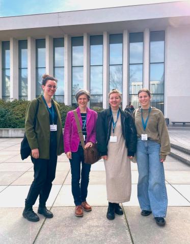 Sister Carmen Speck and the Faho Study Group at a public health congress in Berlin