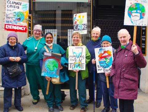 MMS from Unit Germany/UK participating in a public demonstration in London during the 26th Conference of Parties (COP26) on Climate Change being held in Scotland