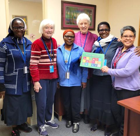 2023 CSW67 delegates of Sisters of Charity, Sisters of Notre Dame de Namur, Religious of the Sacred Heart of Mary, Medical Mission Sisters