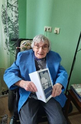 Sister Bep three years later, aged 104