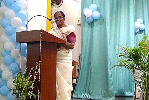 Sister Manju Ekka MMS,  President of Kurji Holy Family Hospital Society