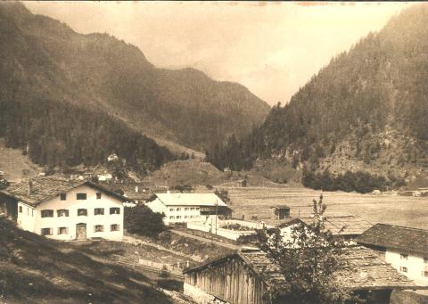 'The house next to the cemetery is my home – where I was born' writes Anna Dengel on the back