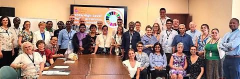 JCoR Board Members and Delegates to the 2024 HLPF.