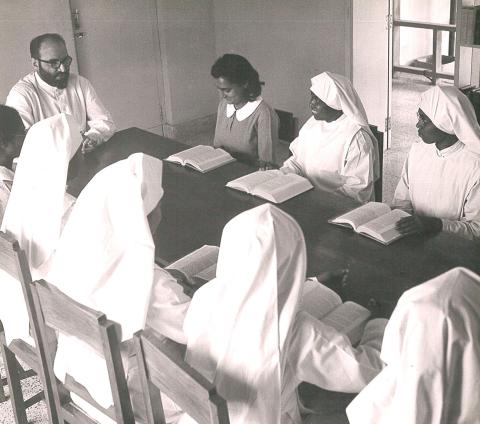 Learning the Rule begins early in the novitiate.  Living it will take a lifetime.  (1953, Poona)