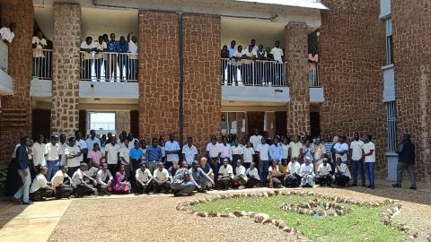 Staff and students at Catholic Health Training Institute