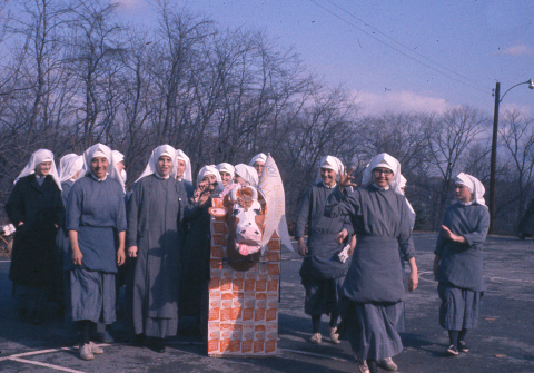 Giving thanks at Fox Chase, 1964