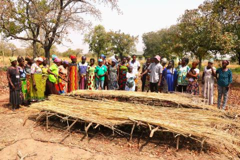 Dry season farming being taught