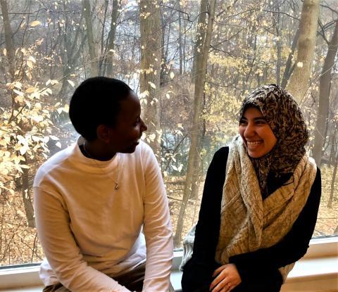 Sister Immaculate and her friend from Saudi Arabia who attended the leadership programme
