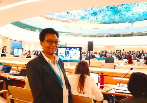 Sister Belaynesh attends the Seventy-seventh World Health Assembly in Geneva