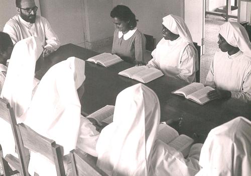 Learning the Rule begins early in the novitiate.  Living it will take a lifetime.  (1953, Poona)