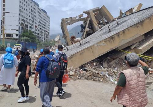 Assessing the scale of the earthquake damage